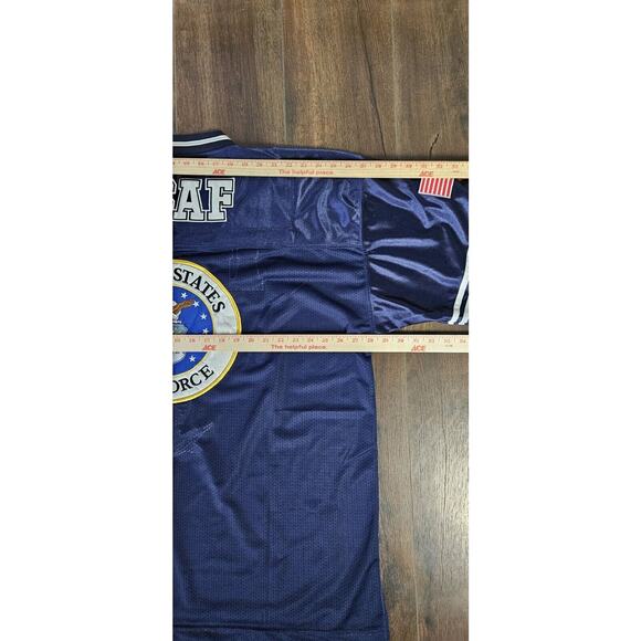 USAF US Air Force Falcons Football Jersey Shirt JWM Sewn-on Patch Mens XXXL - Picture 7 of 9